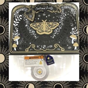 Moonlight Manor Wood Mystic Painted Detail Led Lighted Talking Ouija Board